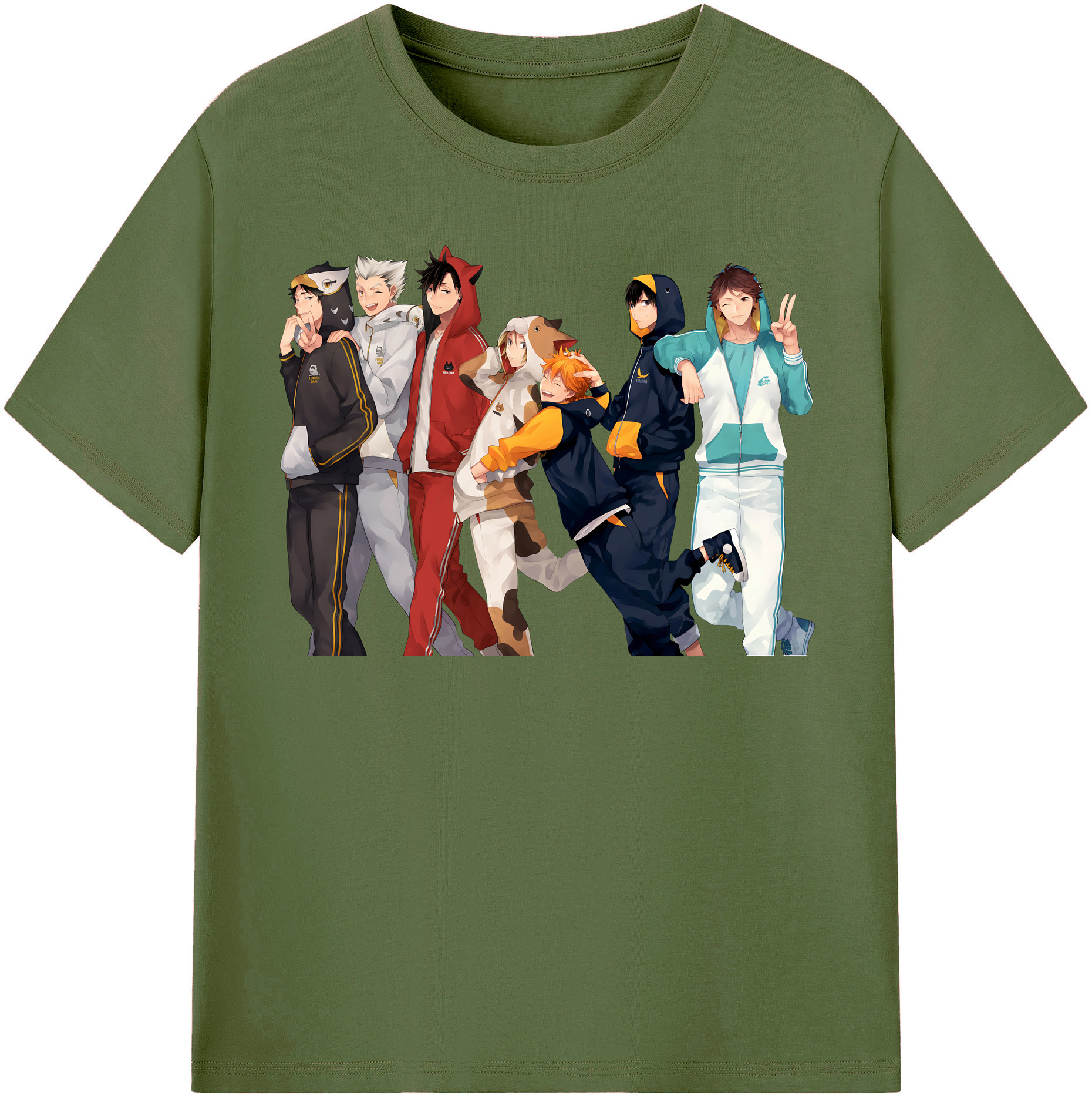 （画像用） ハイキュー!! Haikyu!! 綿100％半袖Tシャツ（フロントプリント）